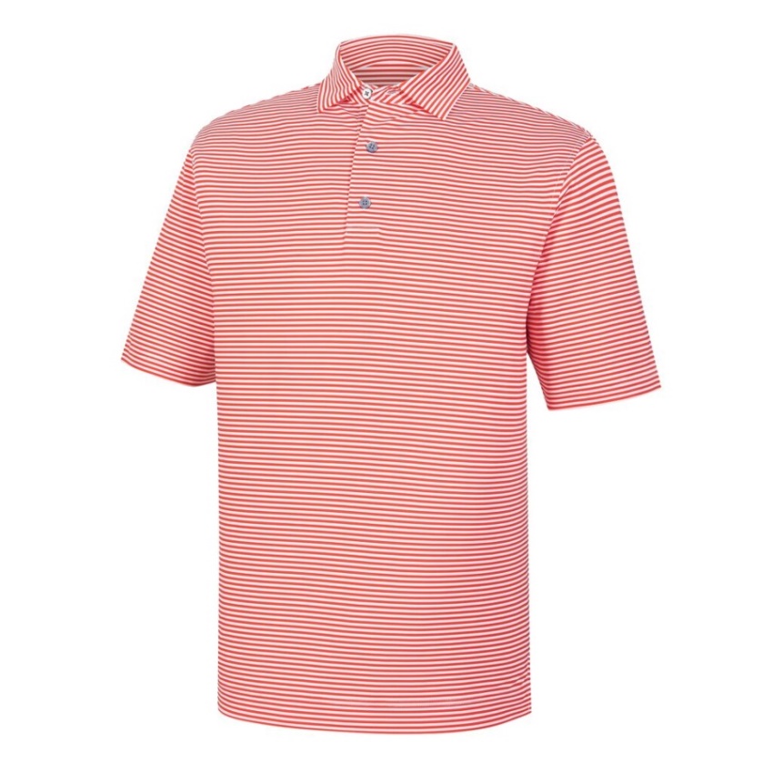 スカーレット ホワイト ライル フィーダー ストライプ セルフ カラー フットジョイ