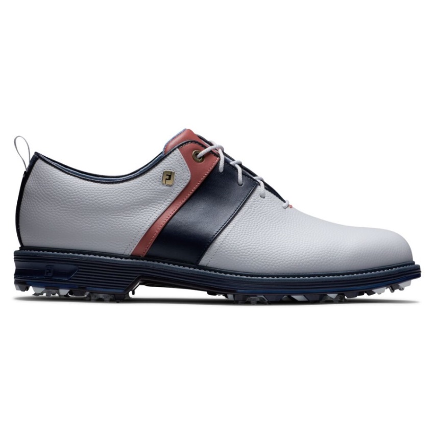 Footjoy ホワイト-コーラル-ブルー プレミア シリーズ - サマー クラシックス パッカード