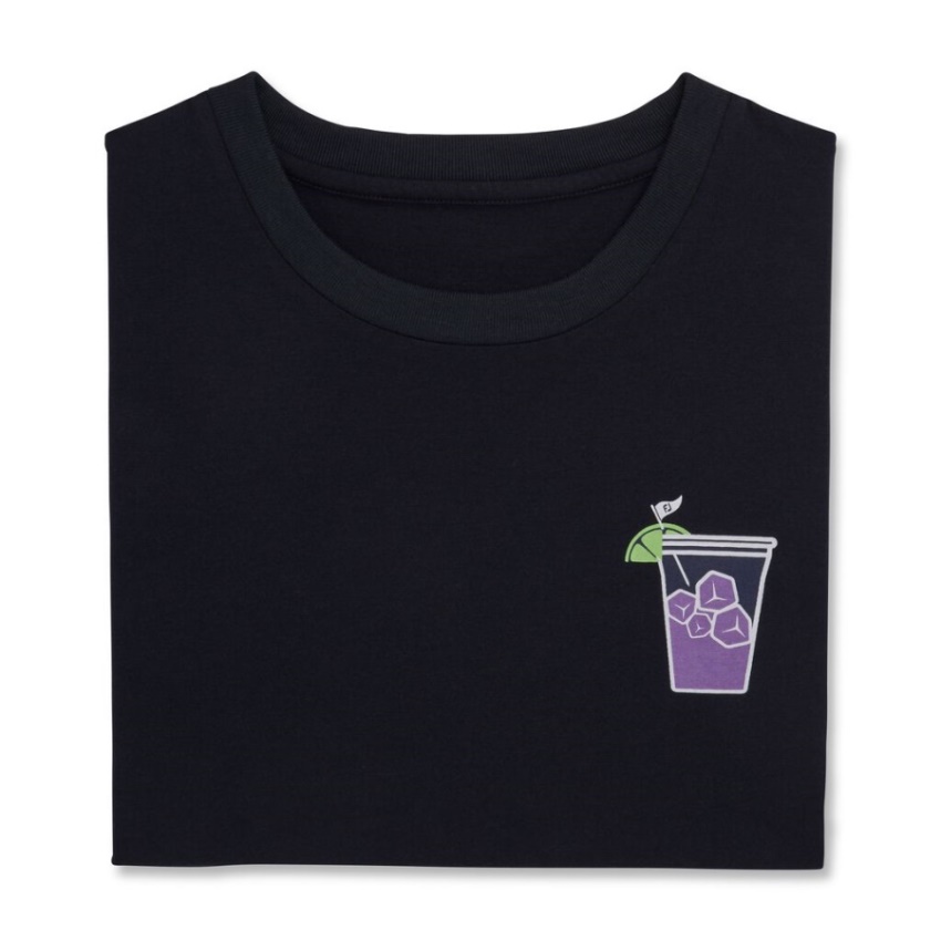 ネイビー トランスフュージョン グラフィック Tシャツ フットジョイ