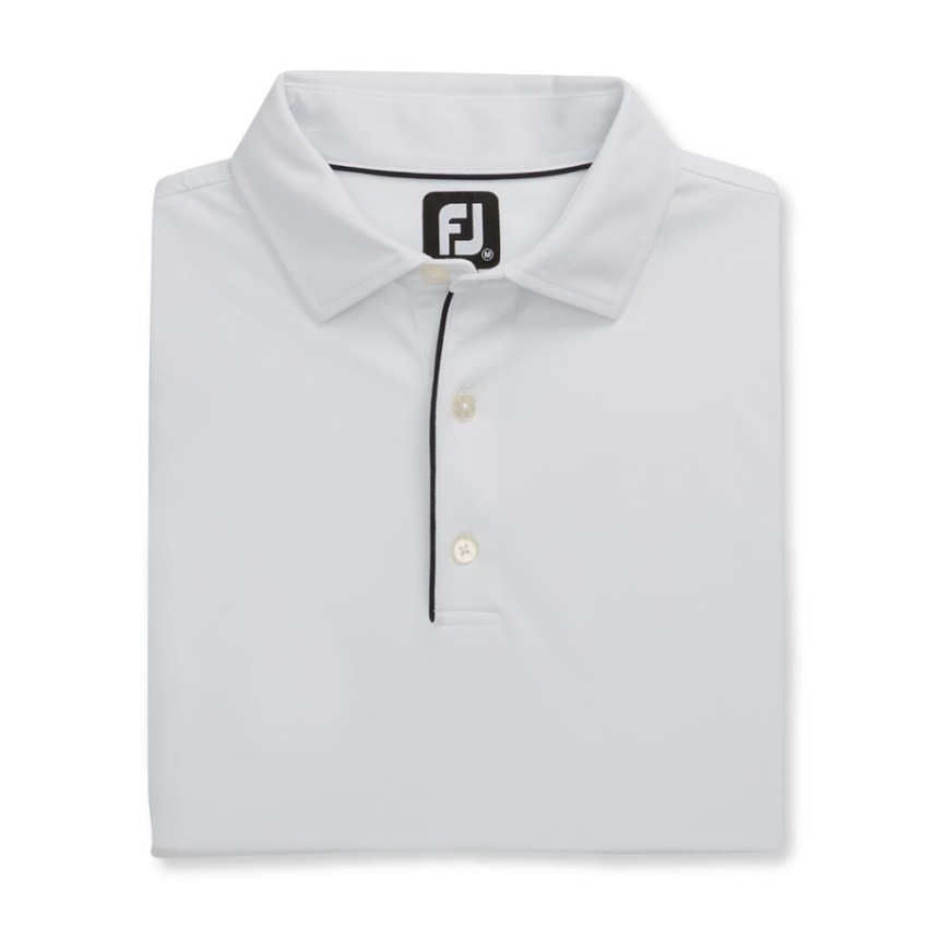 Footjoy ホワイト長袖サンプロテクションシャツ