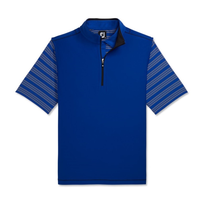 クォータージップ ブラッシュバック ベスト オーシャン フットジョイ