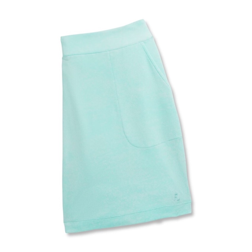 ジャガードニットスコート レディース 前シーズンスタイル アクアマリン フットジョイ