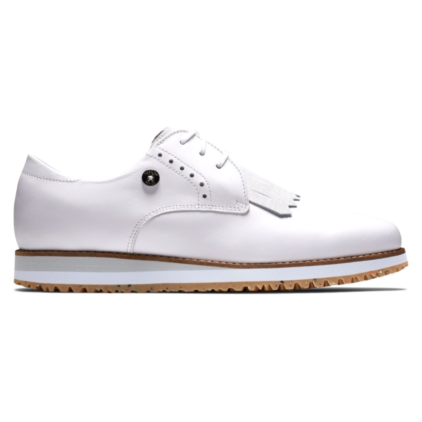 Footjoy スポーツ レトロ 女性 白青