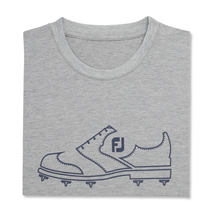 グレー Fj ヘリテージ グラフィック T シャツ Footjoy