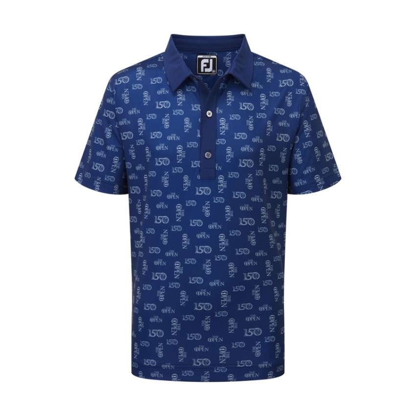 オープン ブルー アンティーク シルバー オープン ロゴ プリント ジュニア フットジョイ